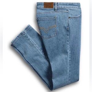 HARLEY DAVIDSON Women’s Blue Straight Leg Mid-Rise Jeans